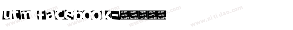 utm facebook字体转换